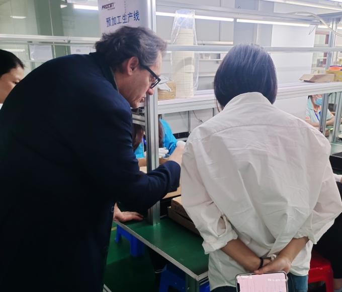 顧客の訪問PROCETの工場